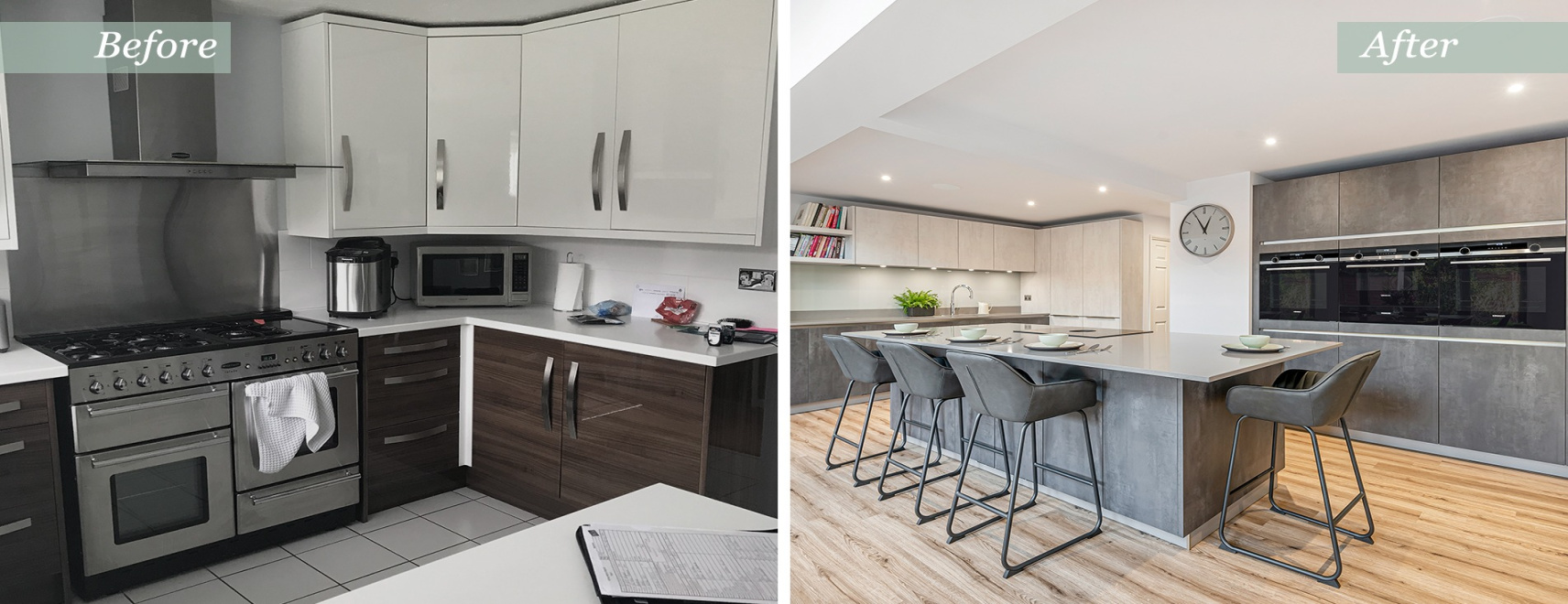 Before & After Kitchen Extension Transformation Before & After Kitchen Extension Transformation