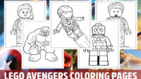 Lego Avengers Coloring Pages for Kids, Girls, Boys, Teens Birthday